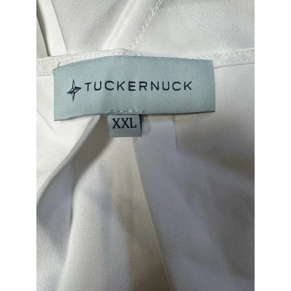 Tuckernuck‎ Tetley Blouse Puff Sleeve Flowy Top Career Casual White Women's XXL